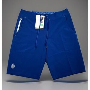 NWT-Stio Men's CFS 21.5" Board Shorts Size 32 Cobalt Night QuickDry UPF 50+ $89